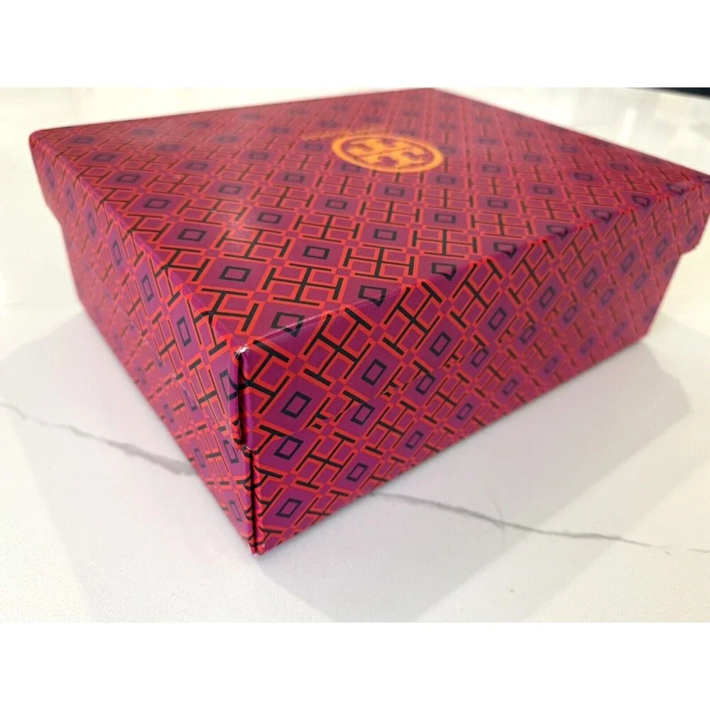 Authentic Tory Burch Shoebox Storage Decor Gift Box‎ W/ Tissue Paper 12x9x4.5